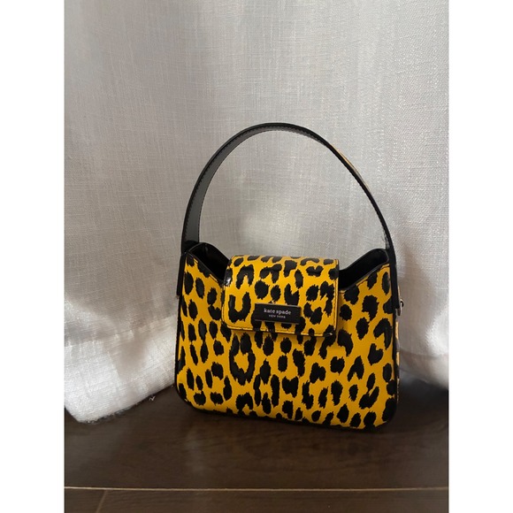kate spade Handbags - Kate Spade New York Sam Icon mini tote Leopard Print Bag Patent Animal